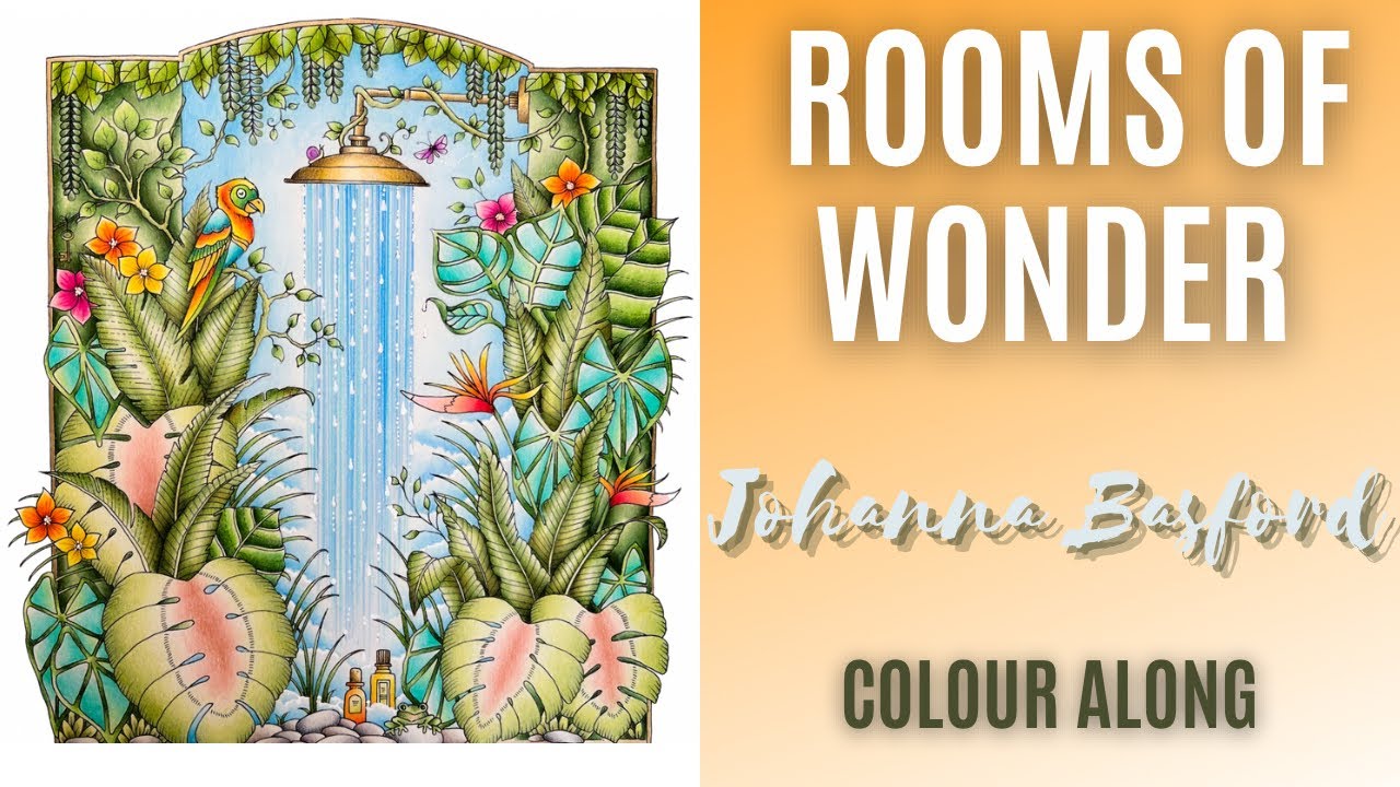 Colour Along | Rooms of Wonder by Johanna Basford | Shower Room