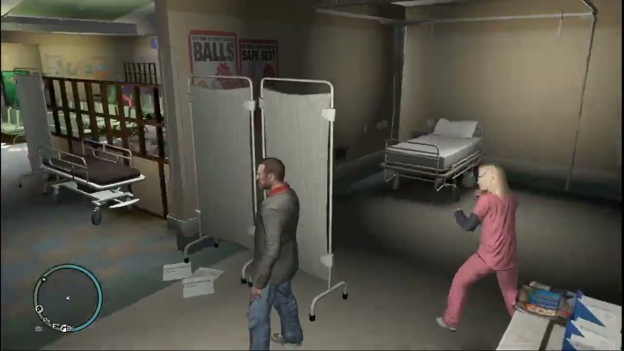 Chaos in the Hospital | Niko Bellic Loses Control in GTA IV