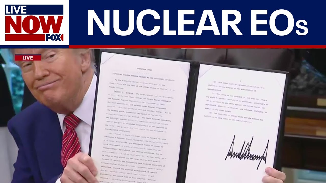 WATCH FULL: Trump signs multiple EOs on nuclear energy and AI