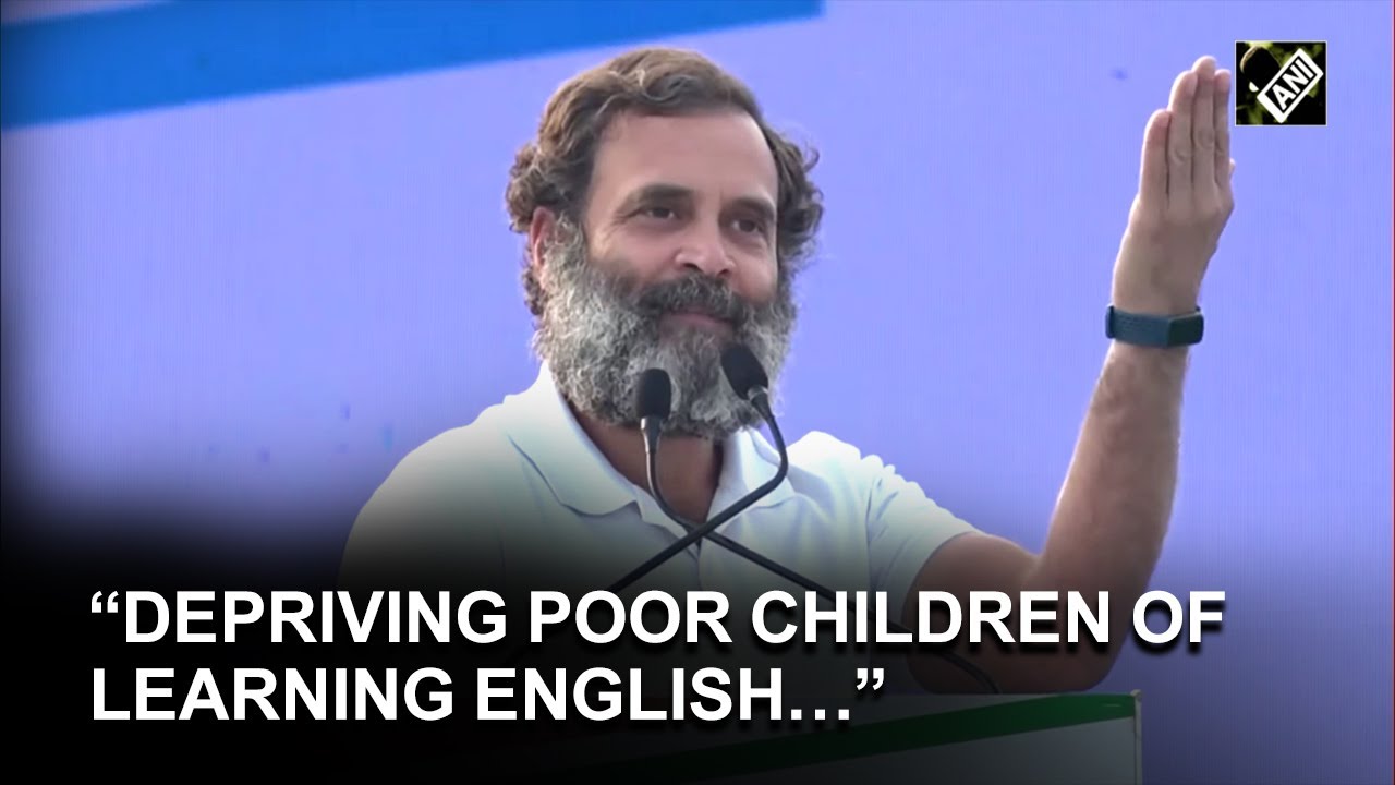 “Depriving Poor children of learning English…” Rahul Gandhi’s jibe at BJP