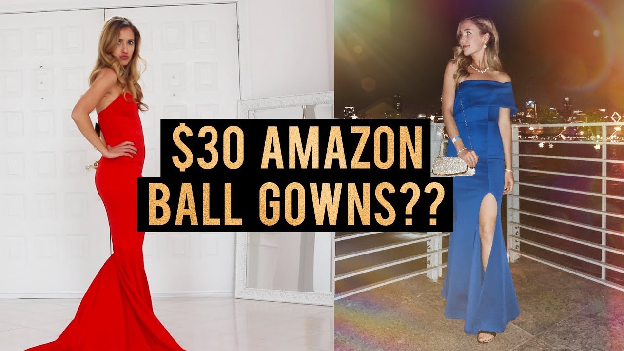 TRYING ON CHEAP PROM DRESSES FROM AMAZON | UNDER $30 BALL GOWNS