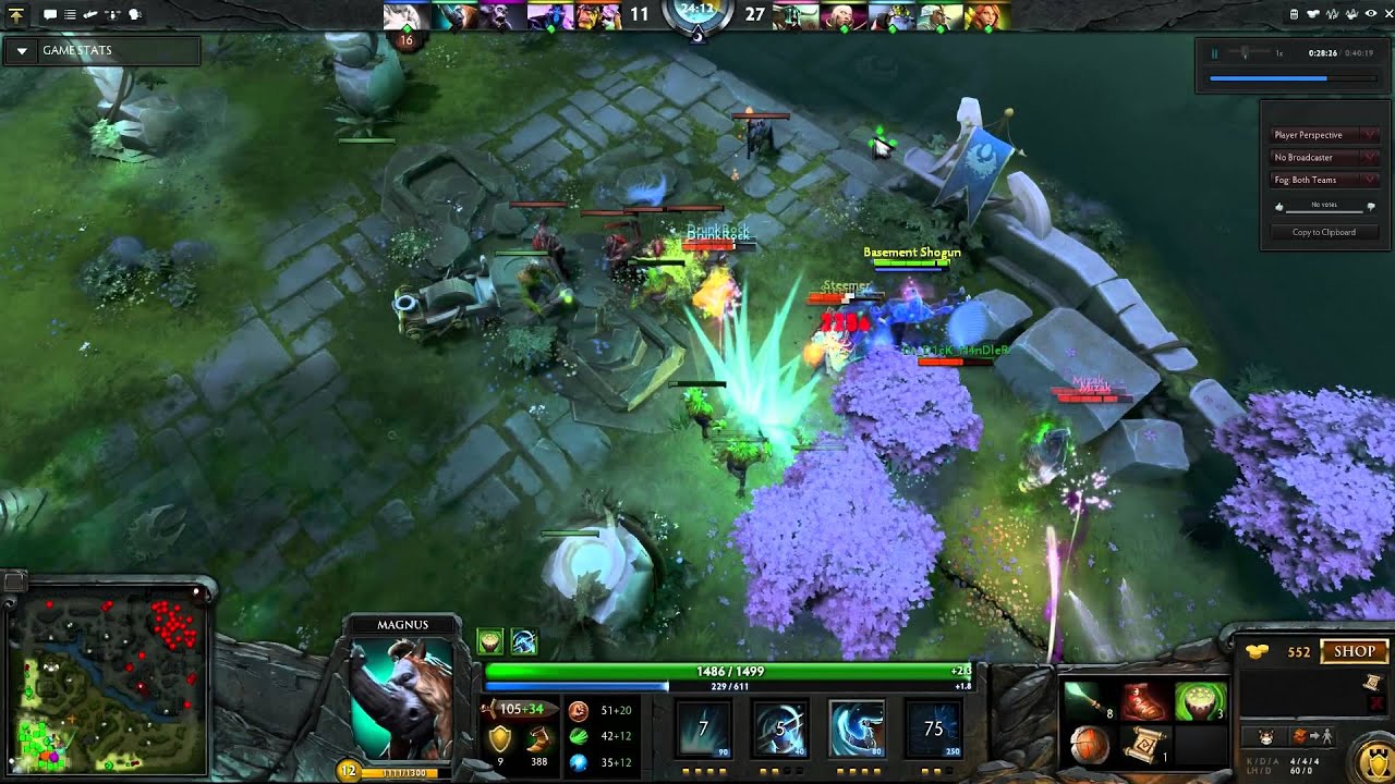 DOTA 2 Fail Clips #25 - Magnus boldly charges into the abyss