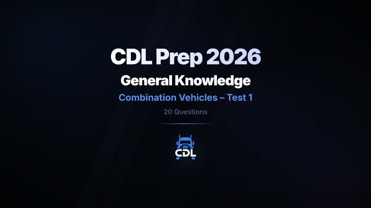CDL Тест Комбинированные Авто: Сцепка и Пятое Колесо 2026