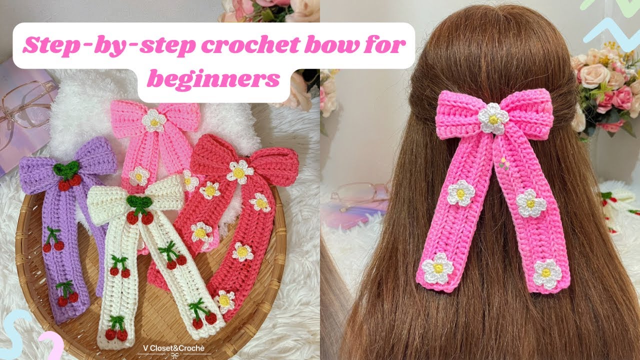 How to Crochet a Bow 🎀 | Easy Beginner Tutorial 