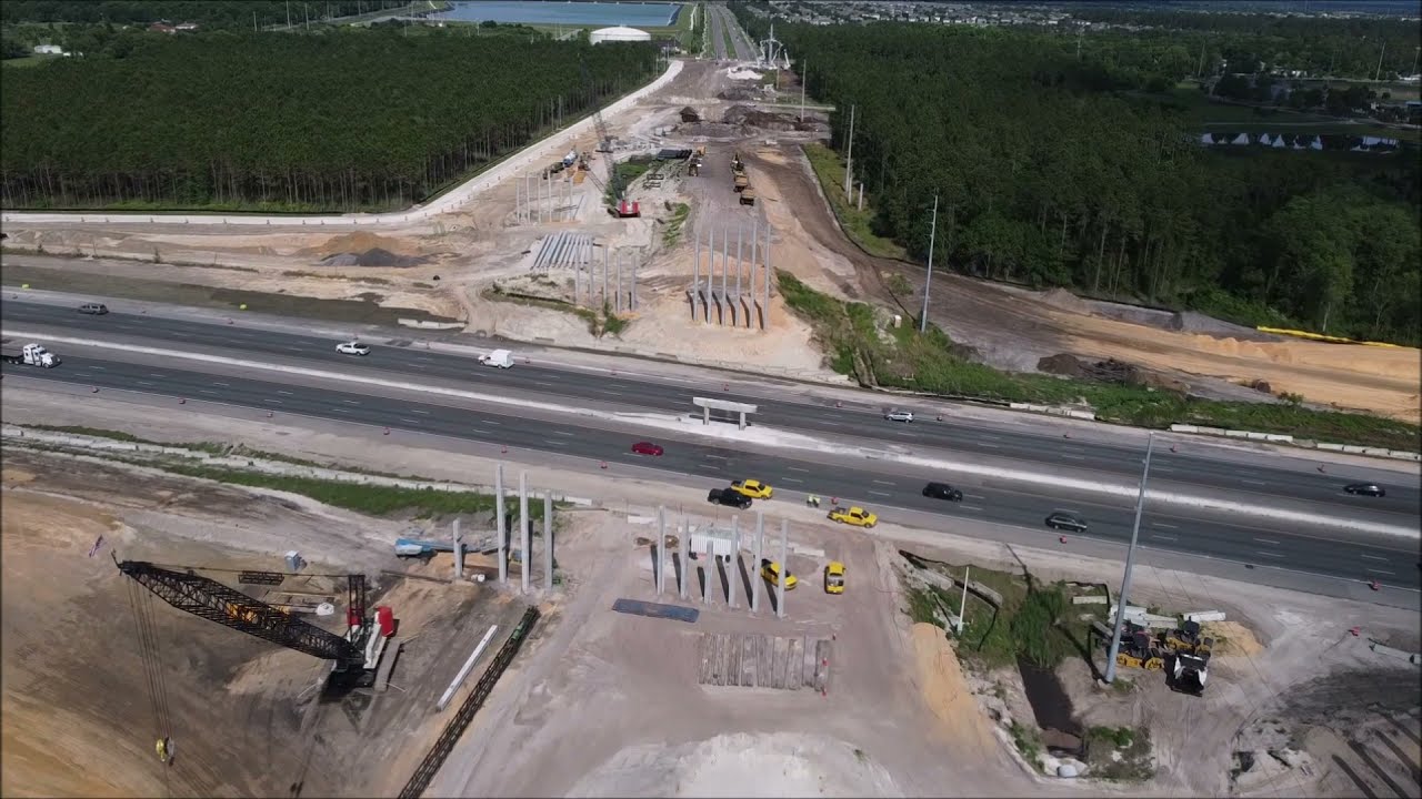 Fly Overpass Rd I 75 Bridge Construction Drone Tour Wesley Chapel FL April 28 2021 #flywesleychapel