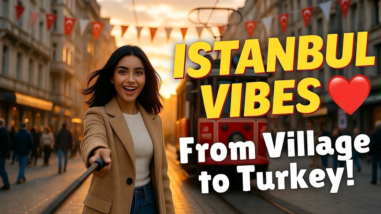 Exploring Istiklal Street Istanbul 🇹🇷 | From Village Wedding to Turkey Adventure  AI Vlogs with Noor