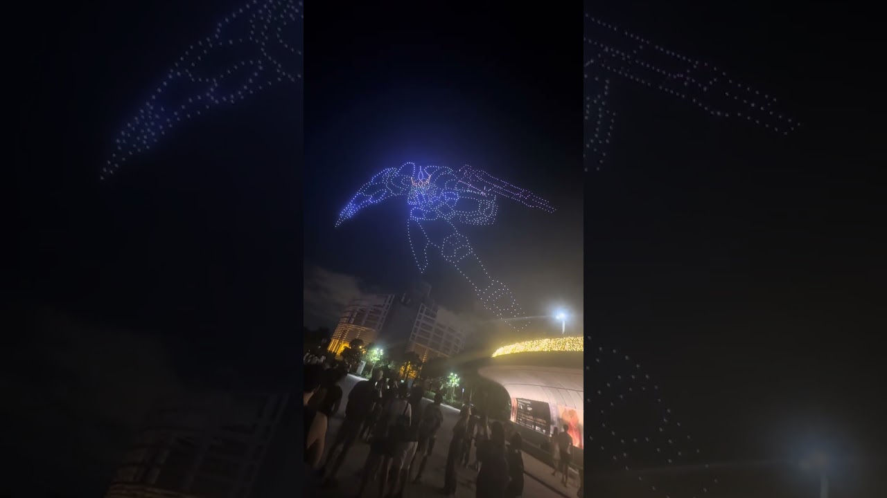 Gundam Wing Drone Show 2025 Hong Kong