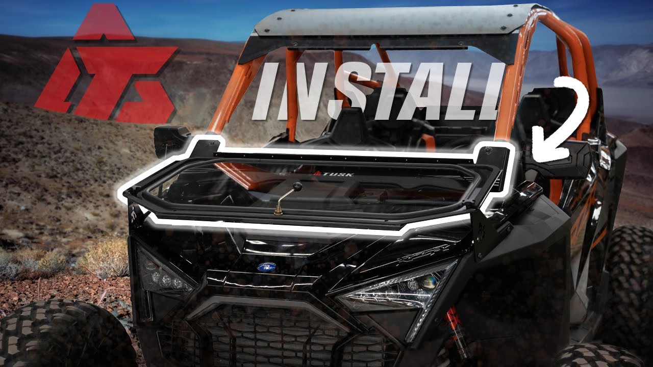 How To Install a Tusk Folding Glass Windshield on a Polaris RZR Pro R