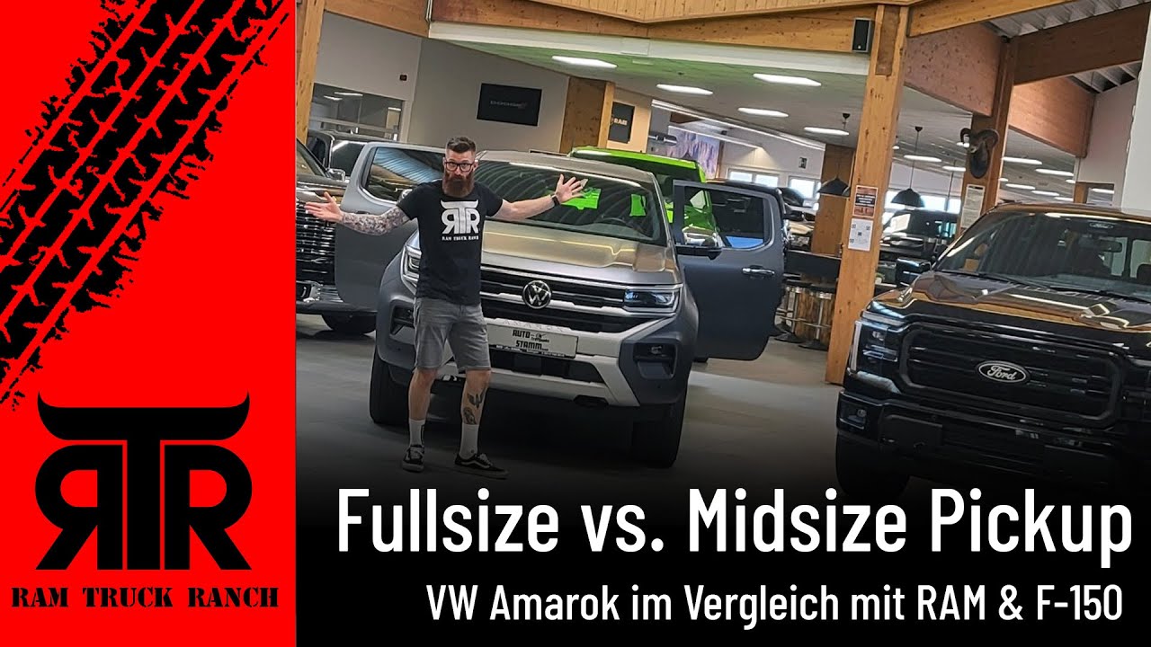 Midsize gegen Fullsize | VW Amarok im Vergleich mit RAM 1500 & Ford F-150 | RTR
