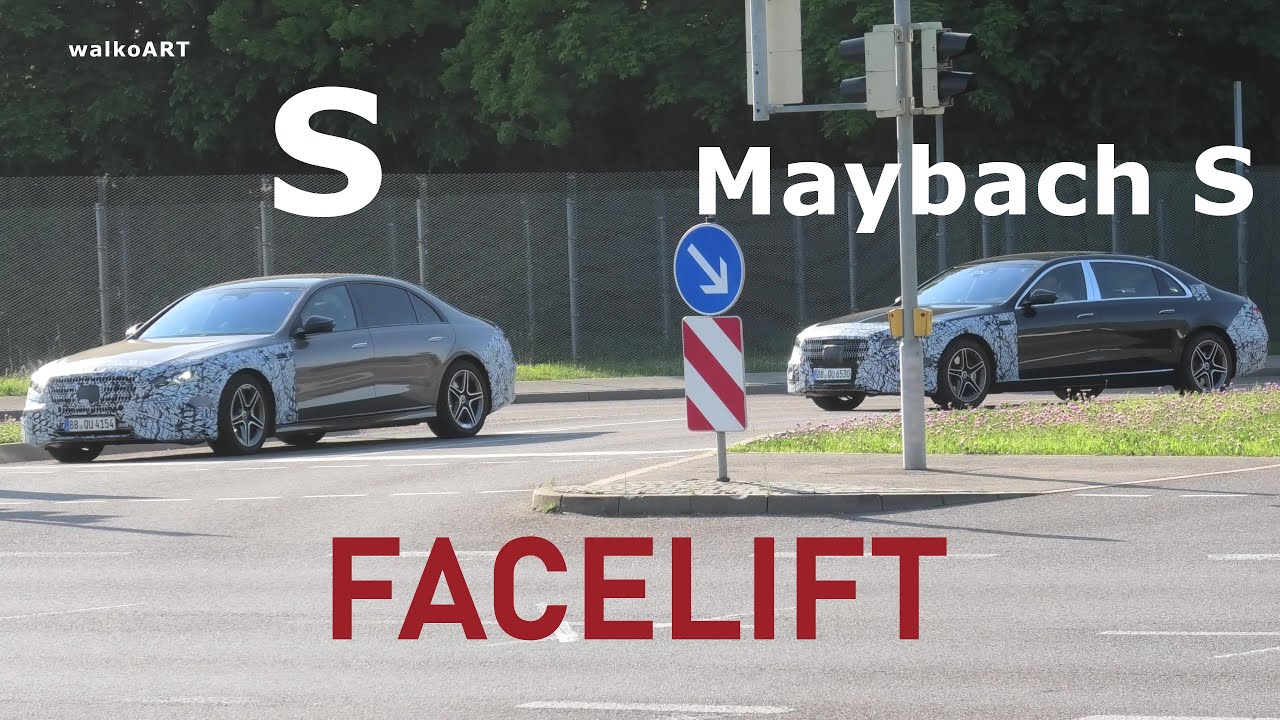 Mercedes Erlkönig S-Klasse Facelift + Maybach S Facelift * 4K SPY VIDEO