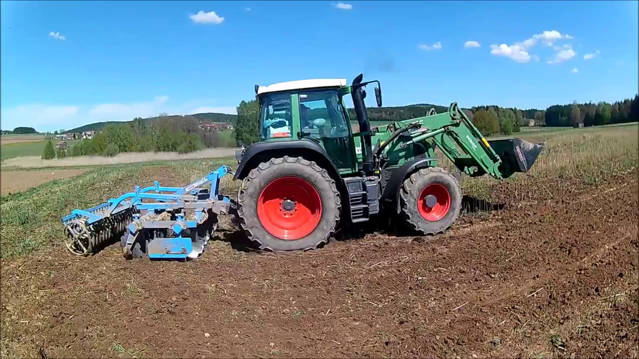 Fendt 412 Vario + Mandam GAL 300 Mist und Zwischenfrucht einarbeiten (SOUND)
