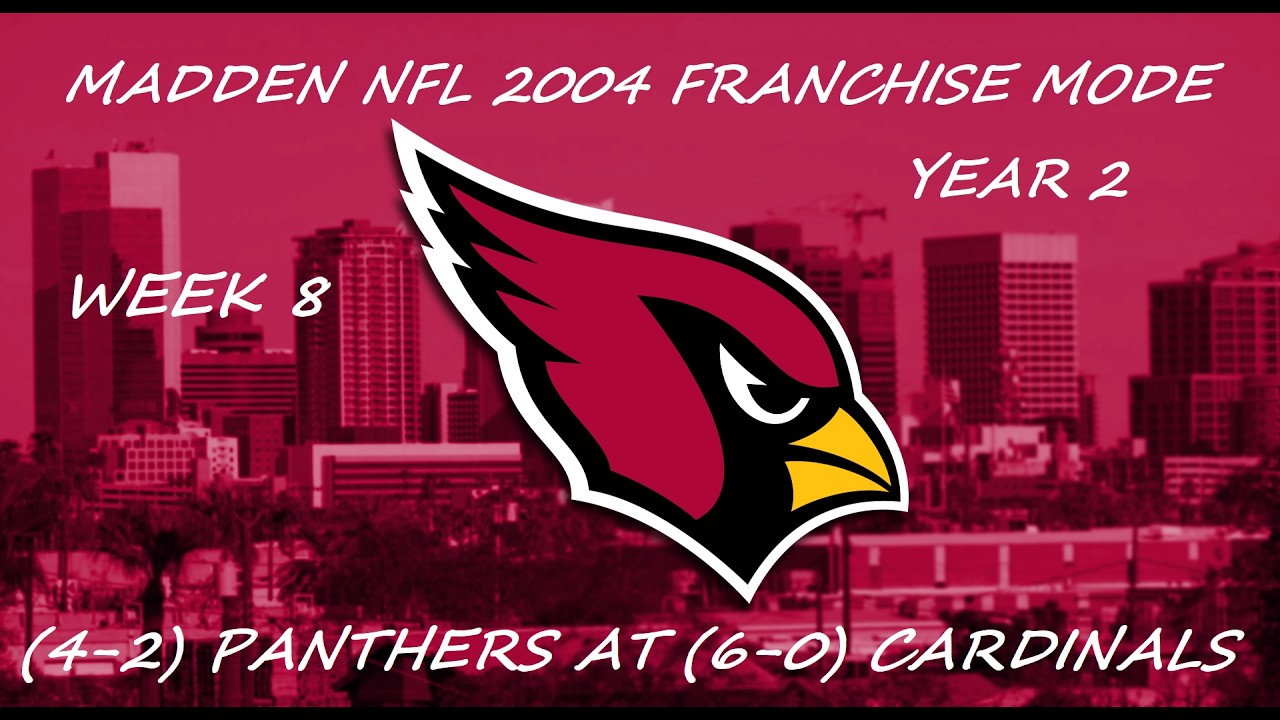 Madden 04: Arizona Cardinals Franchise Mode Year 2 - Week 8 at Carolina Panthers
