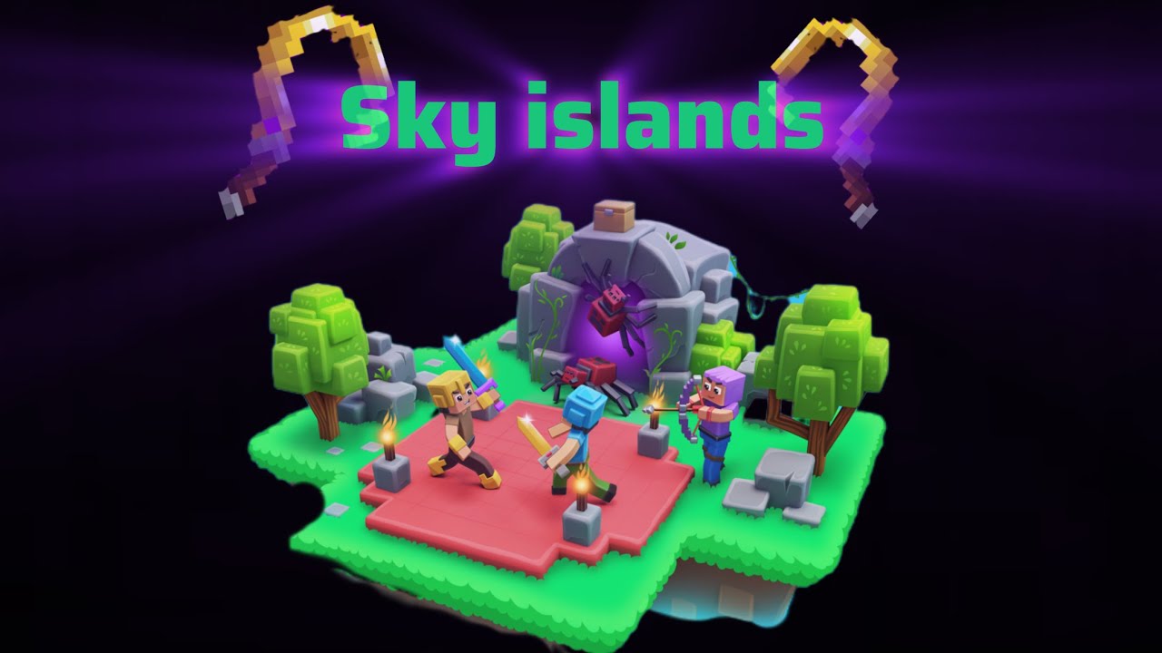 Playing sky islands | planet craft 