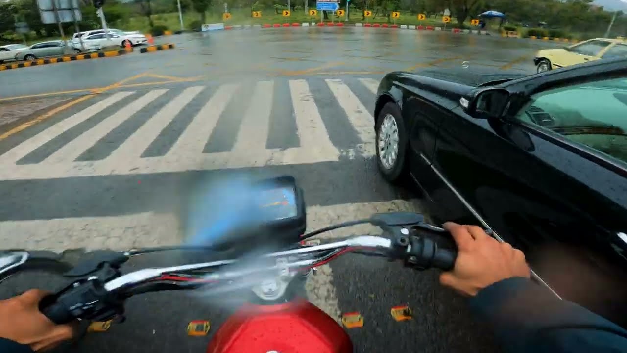 CG 125 Ride Through Margalla Hills Islamabad in the Rain | Pure POV Experience