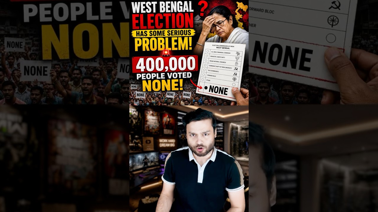 West Bengal Election is NOT NORMAL! NOTA Votes Analysis #shorts