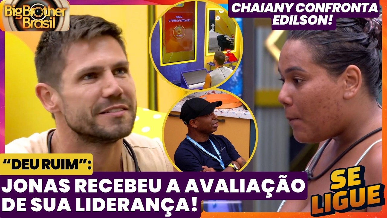 BBB 26 🔥 Jonas recebeu a avaliação de sua LIDERANÇA!  Chaiany confronta Edilson! Solange reclama!