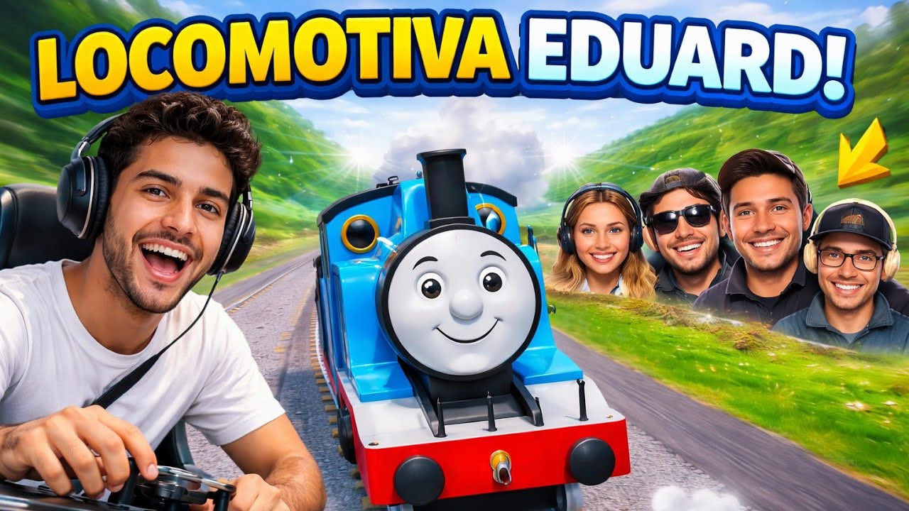 Locomotiva Eduard  apressado para puxar expresso/ Jogando Roblox 