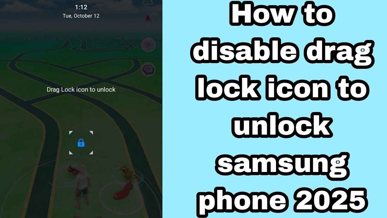 How to disable drag lock icon to unlock samsung phone 2025 | drag icon to unlock samsung