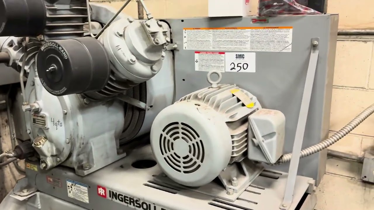 LOT 250 IR AIR COMPRESSOR OLSEN WELDING AUCTION