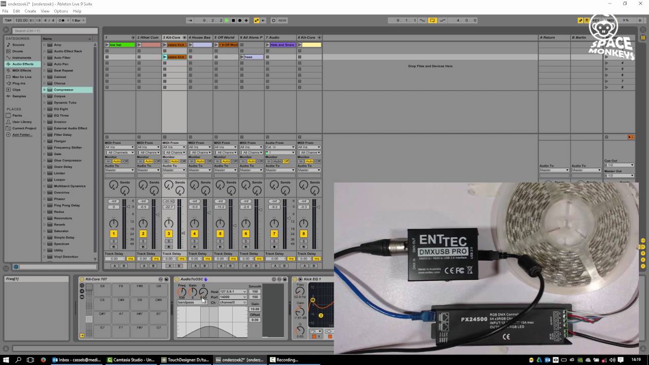 led enttec dmx Touchdesigner (english)