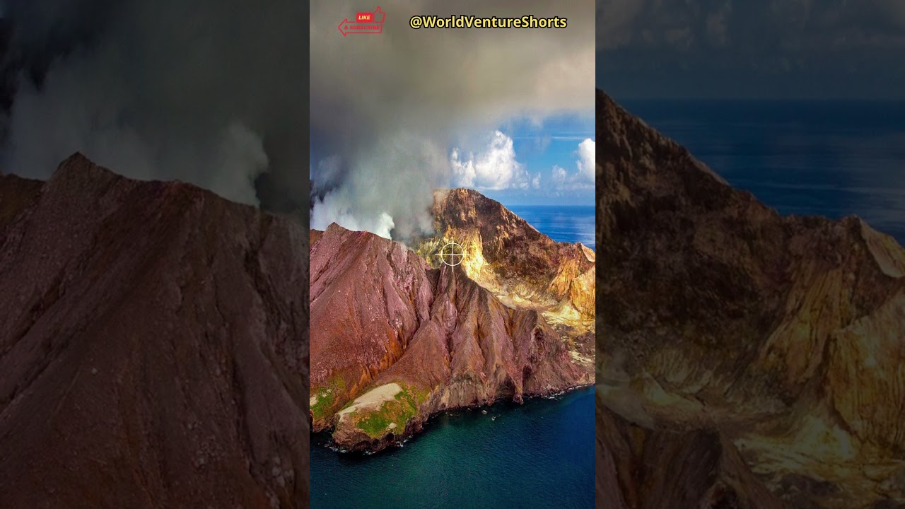 A Volcanic Island: Whakaari White Island - #whiteisland #Whakaari #newzealand #geology #volcanic