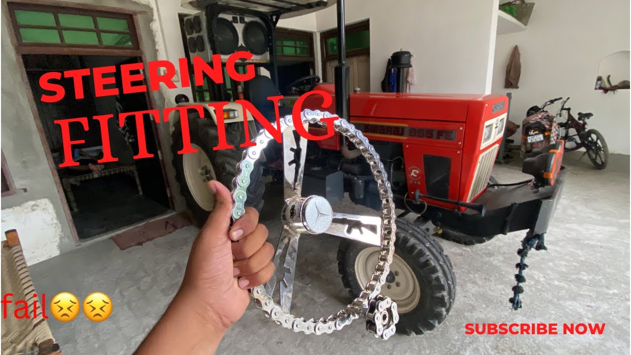 Chain steering🤩 fitting in swaraj 855 fe | mukul gill
