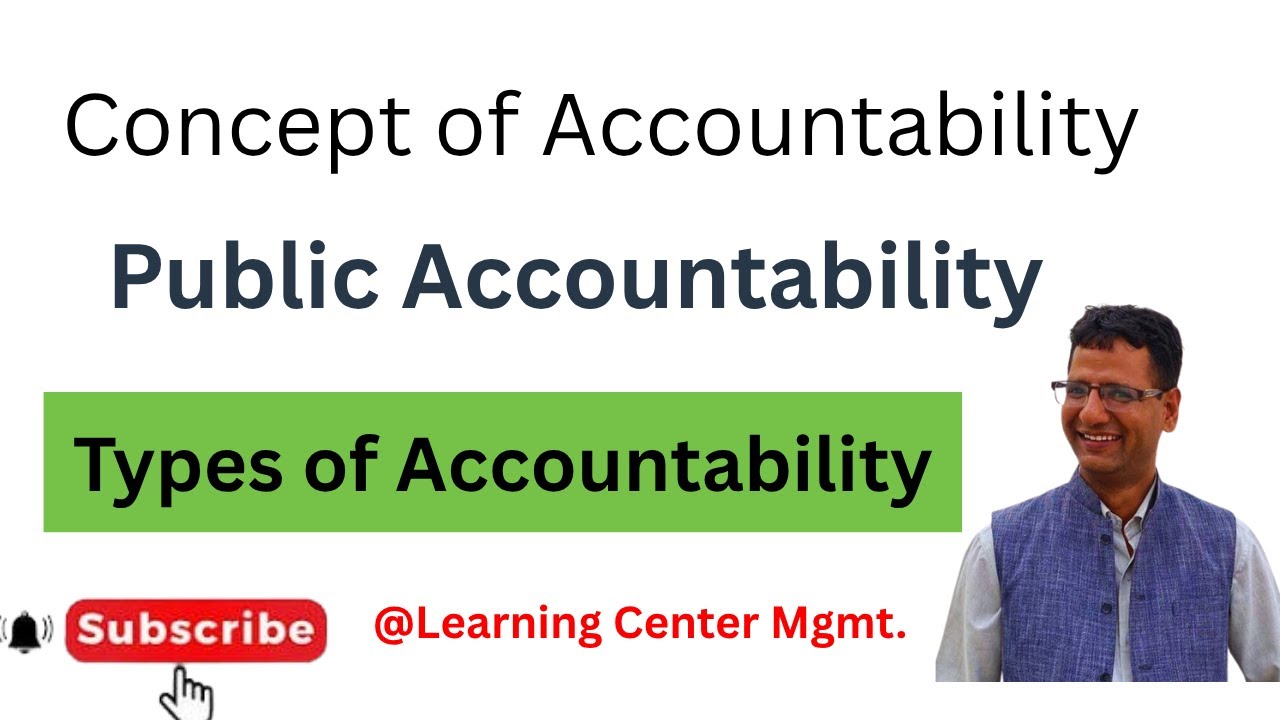 Accountability II Public Accountability II Types of Accountability II