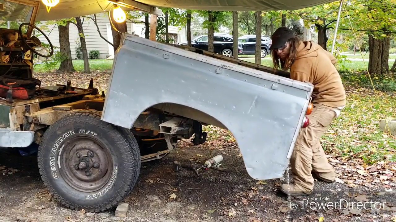'61 Series II Rover - Chassis Work Part 3, Removing the Rear Tub