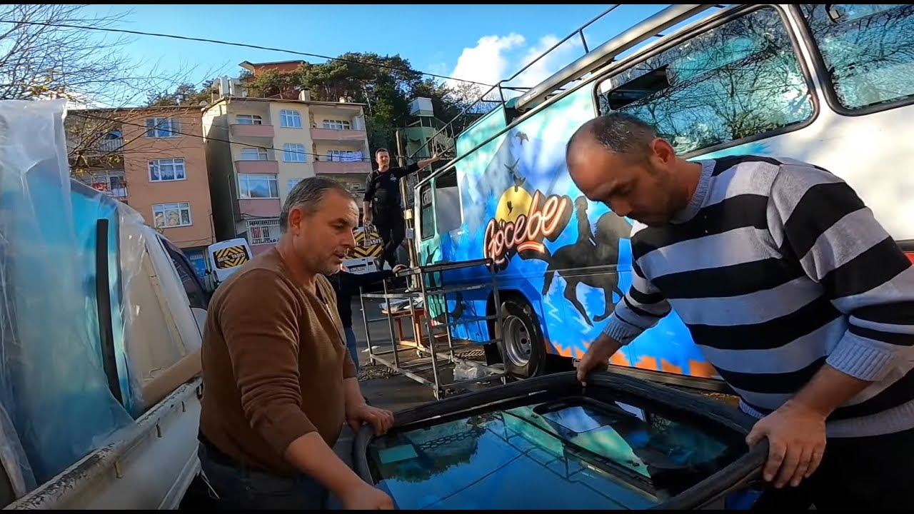O302 MERCEDES TE BİR İLK - GÖÇEBEYE ÖZEL ÜRETİM ISITMALI ÇİFT CAM TAKIYORUZ