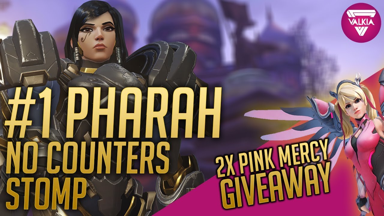 [Overwatch] #1 Pharah No Counters Stomp POTM + 2X PINK MERCY GIVEAWAY! || Valkia