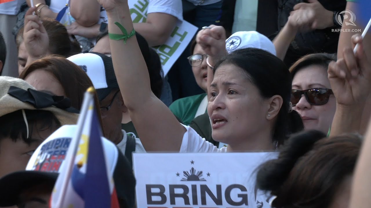 Mga sigaw at luha para kay ‘Tatay Digong’