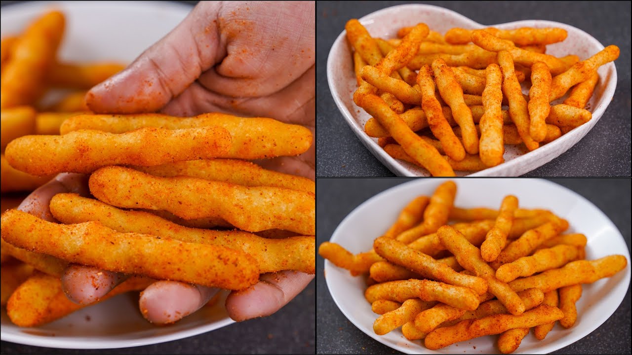 CRISPY RICE FLOUR CHIPS RECIPE | HOME MADE RICE KURKURE CHIPS RECIPE | CRISPY RICE CHIPS RECIPE