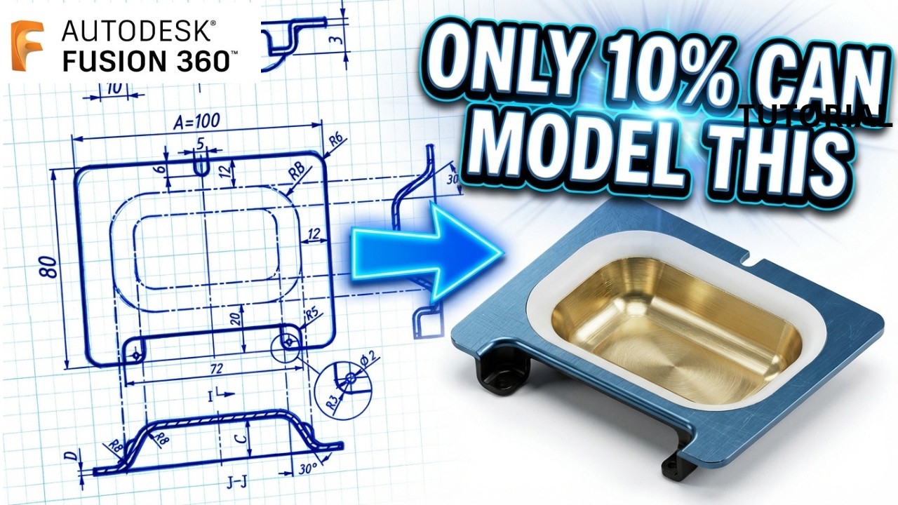 Taper Angle Challenge 🔥 The Shell Trick That Makes It Work | Fusion 360 Catics 3D02-05