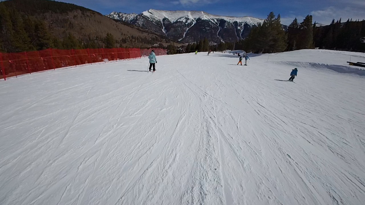 Skiing Copper Mountain's far west side