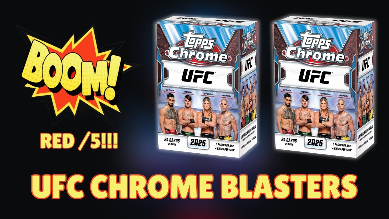 🚨RED 🌹 Alert🚨 2025 Topps Chrome UFC Blaster Opening