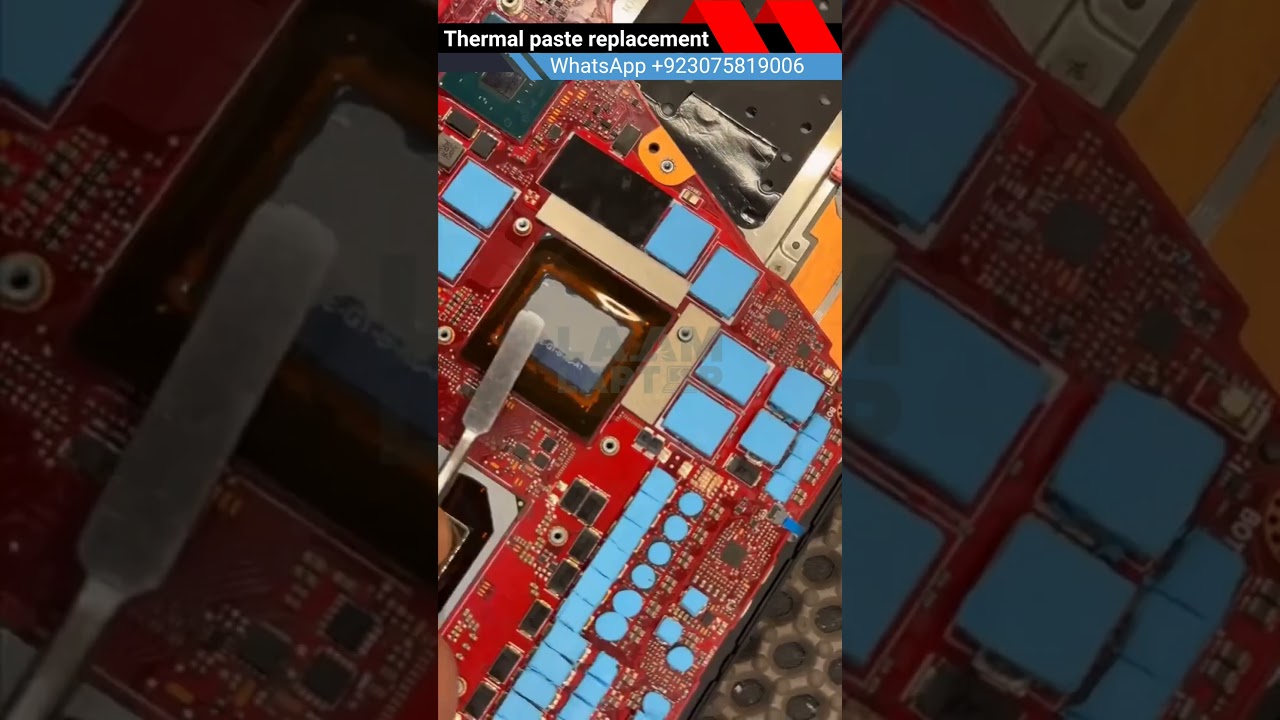 How to Replace thermal Paste on Asus rog Laptop 💻🔥 #laamlaptop