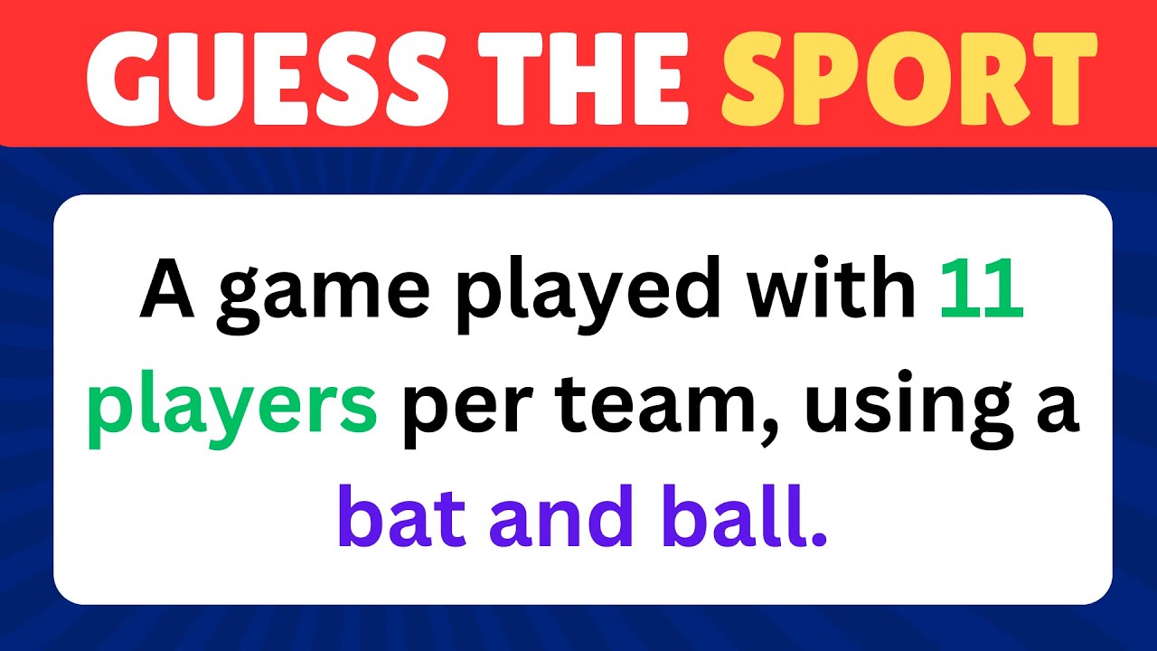 Guess the Sport by Rules | Brain Teasing Sports Quiz Challenge!
