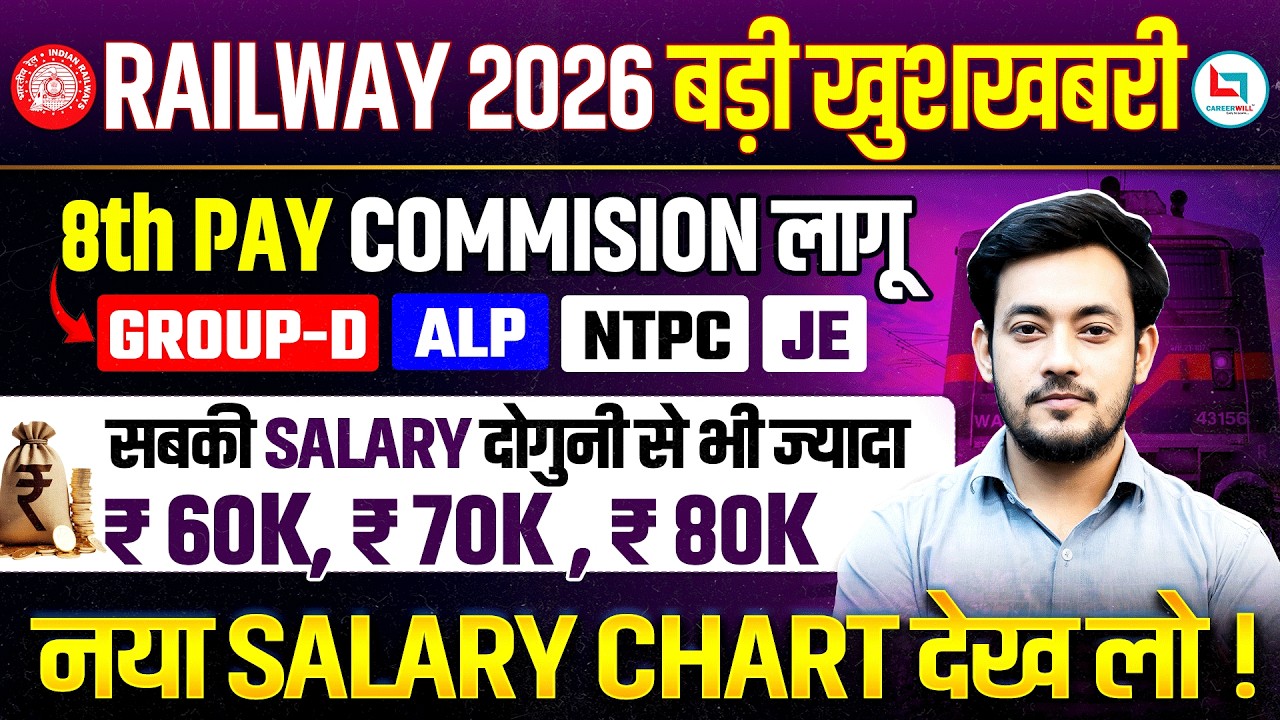 Railway New Vacancy 2026 | Railway Salary After 8th Pay Commission Latest News NTPC Railway Jobs