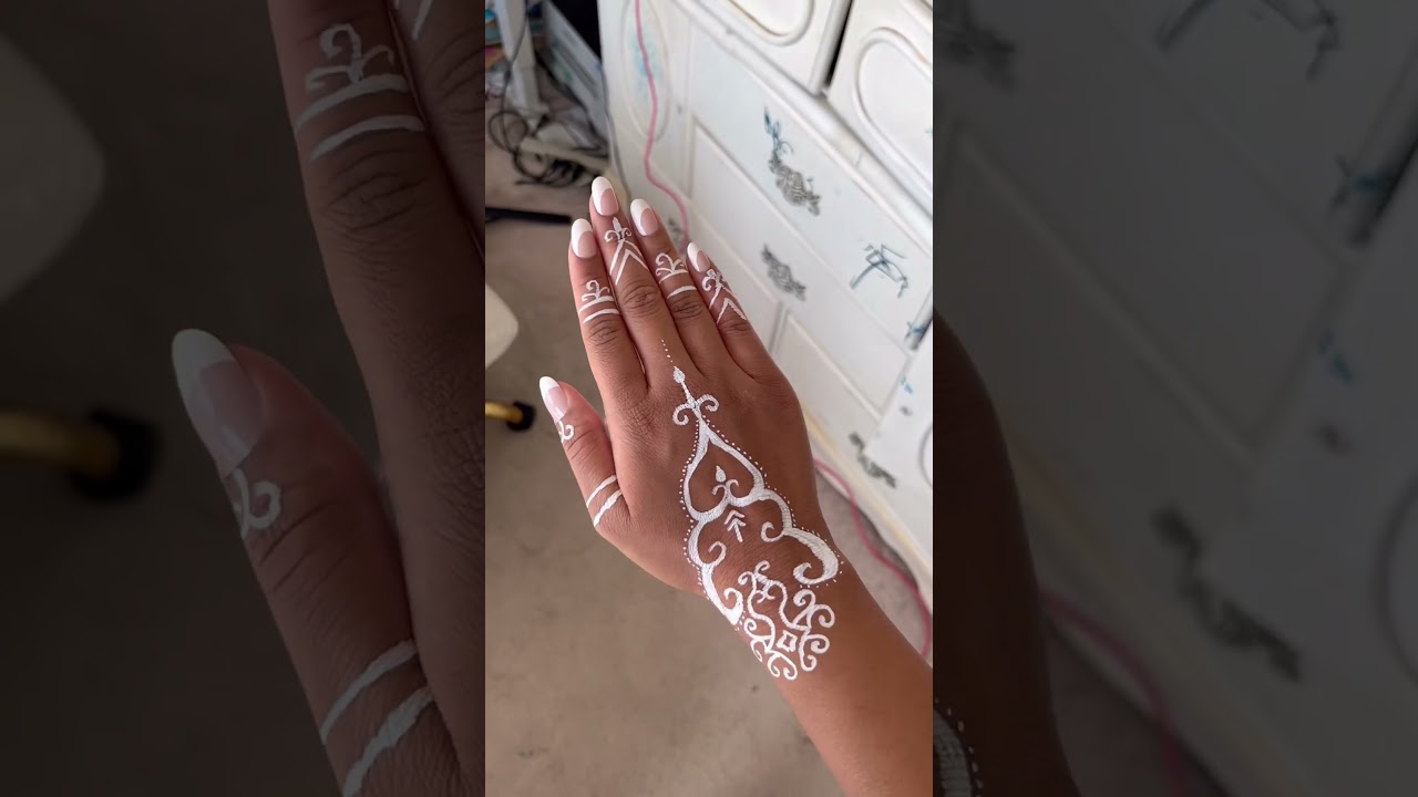 I tried the VIRAL Henna Trend! #henna #hennaart