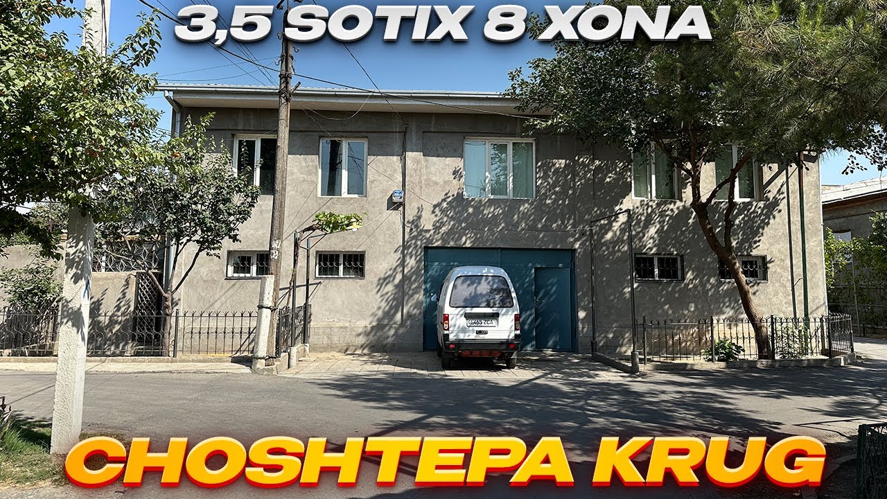 Уй эгасидан Чоштепа круги олдида 3,5 соток 8 хона ХОВЛИ СОТИЛАДИ