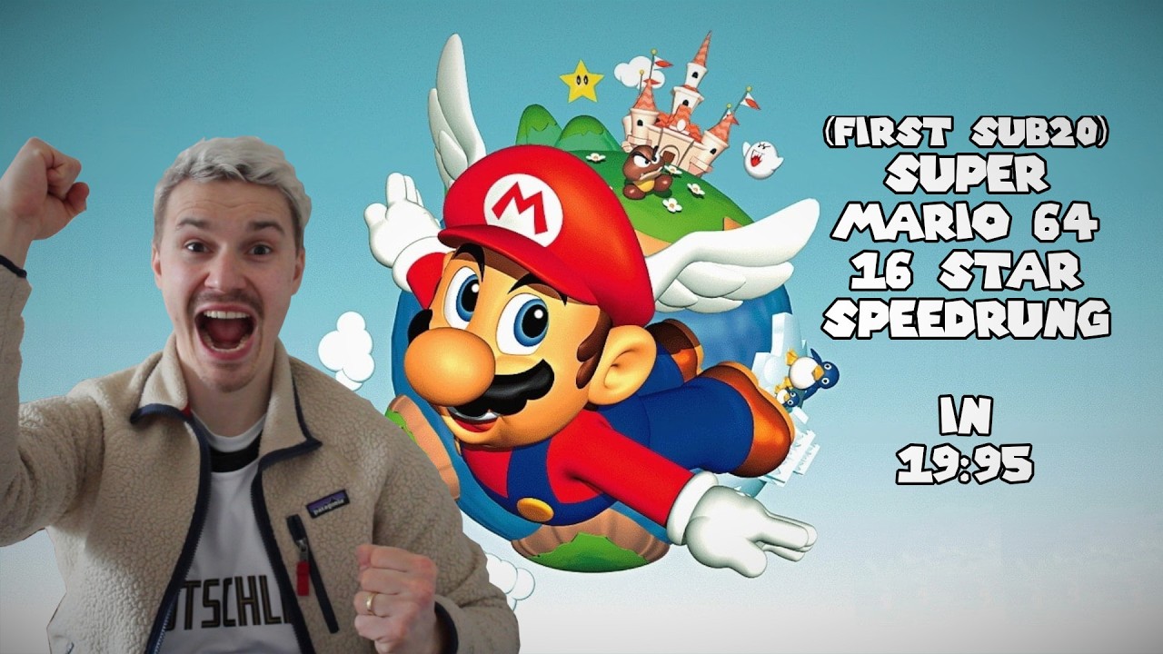 (First Sub 20) PB: 19:59 SM64 Emu 16 Star (no lblj)
