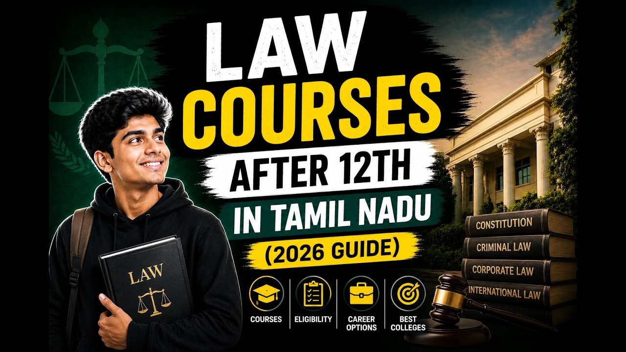 Law Courses After 12th in Tamil Nadu (2026 Guide) | CLAT, Colleges, Career & Salary