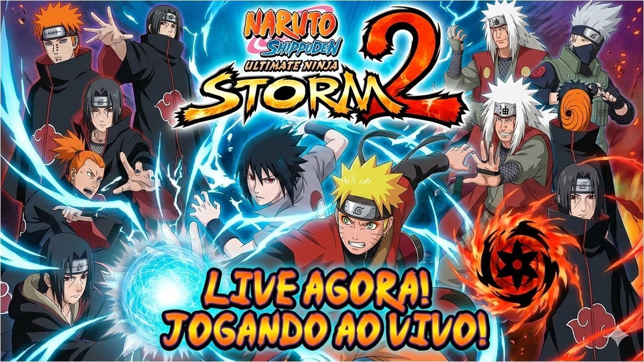 🔴 RELEMBRANDO ESSE CLÁSSICO: Naruto Storm 2! 🎮 Ajude um canal pequeno a crescer! 🥺
