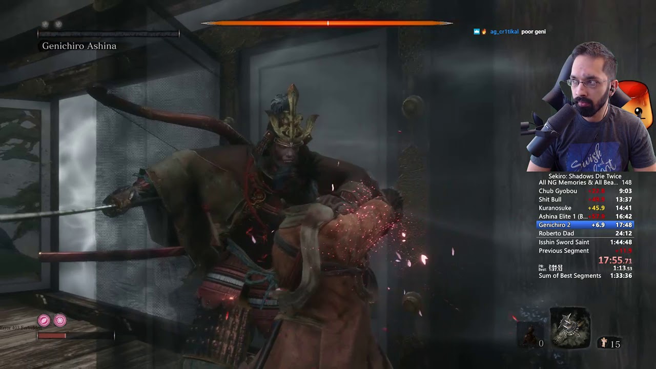 Genichiro Ashina Speedrun Method