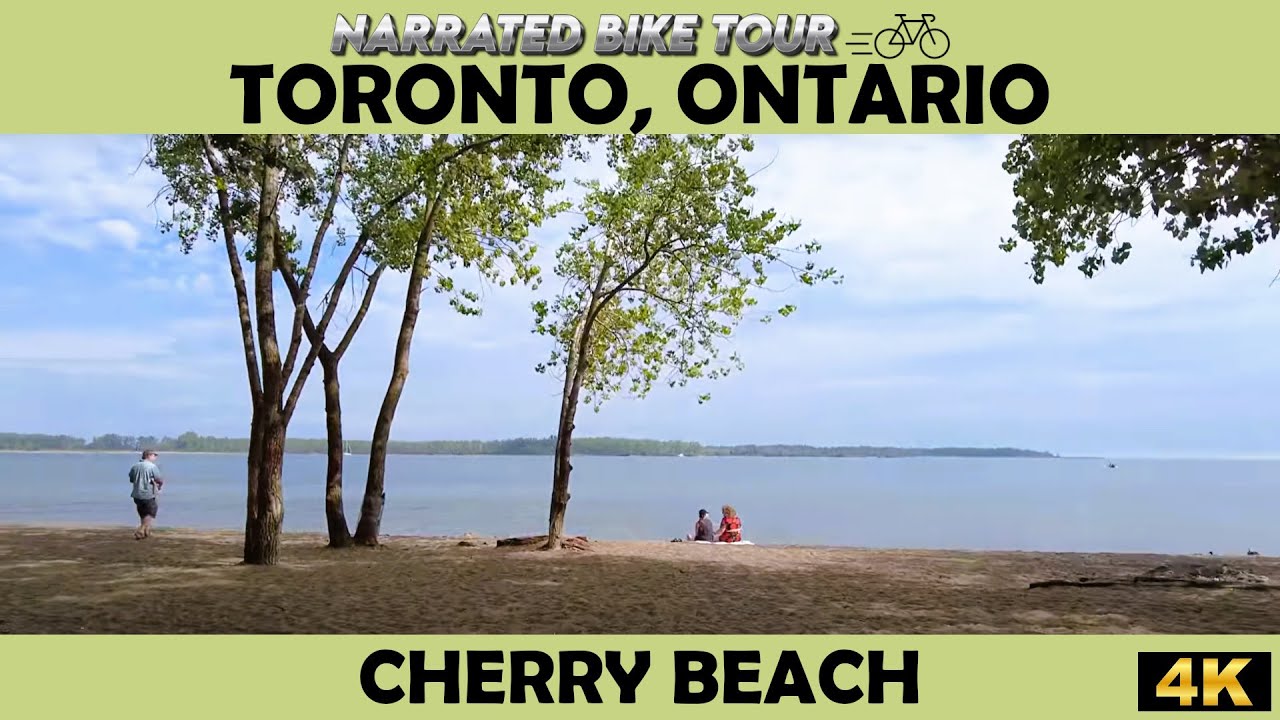 🌅 Ride Along Cherry Beach in 4K | Stunning Waterfront Cycling in Toronto , Ontario🚲🇨🇦