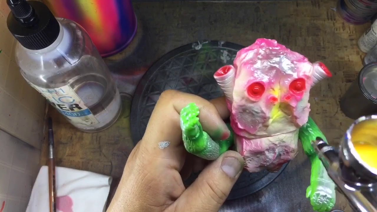Sofubi paint Spraying