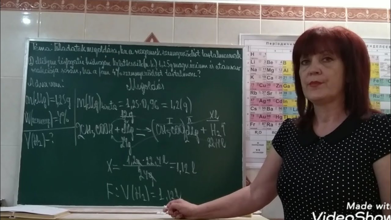 Feladatok megoldása,ha a reagensek szennyező anyagot tartalmaznak (10.oszt.)