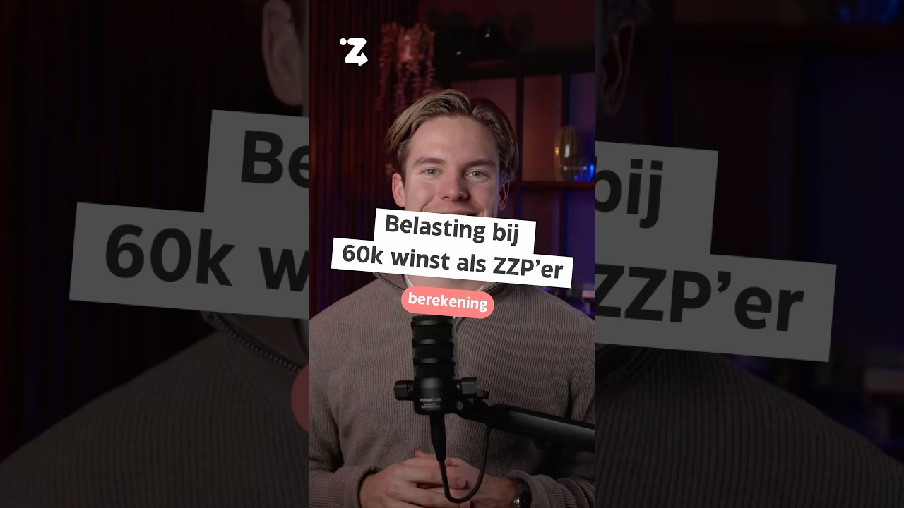 Belasting bij &euro;60k winst als zzp&rsquo;er (2024)