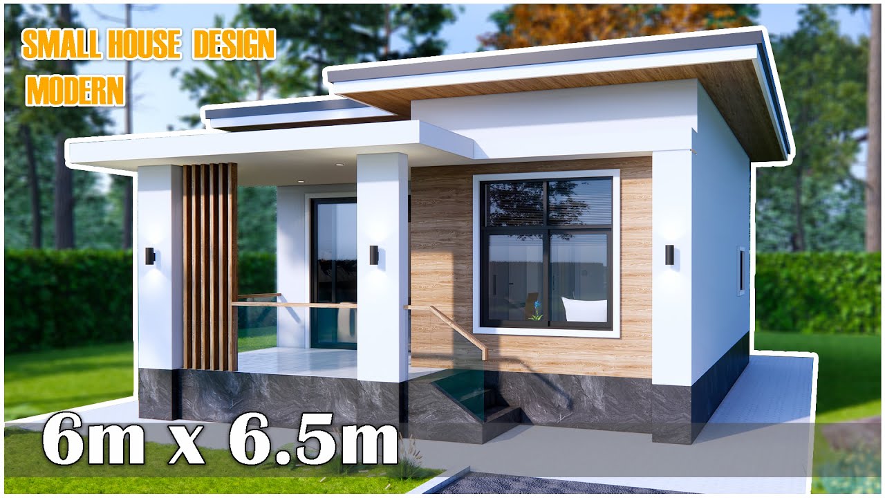 Modern Small House | 6m x 6.5m House Design(2Bedroom)