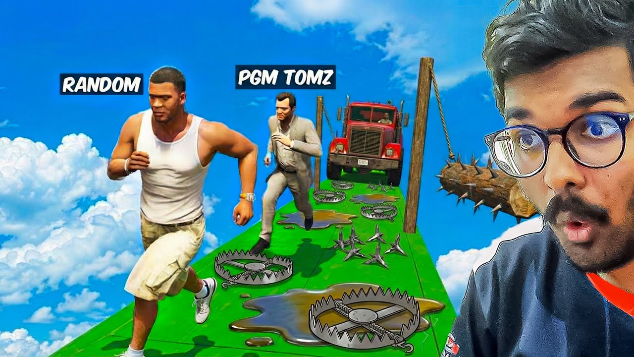 WHY ARE WE WALKING?! 😂 INSANE ON-FOOT STUNT RACE IN GTA 5 (GTA Online)